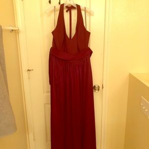 Wine Vera Wang White Bridesmaid Dress
